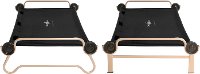 30502BO Extra Large Black Bunk Bed with 2 Organizers-2