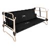 30502BO Extra Large Black Bunk Bed with 2 Organizers-3