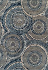 5 x 7 Medium Indigo Indoor-Outdoor Rug - St Croix