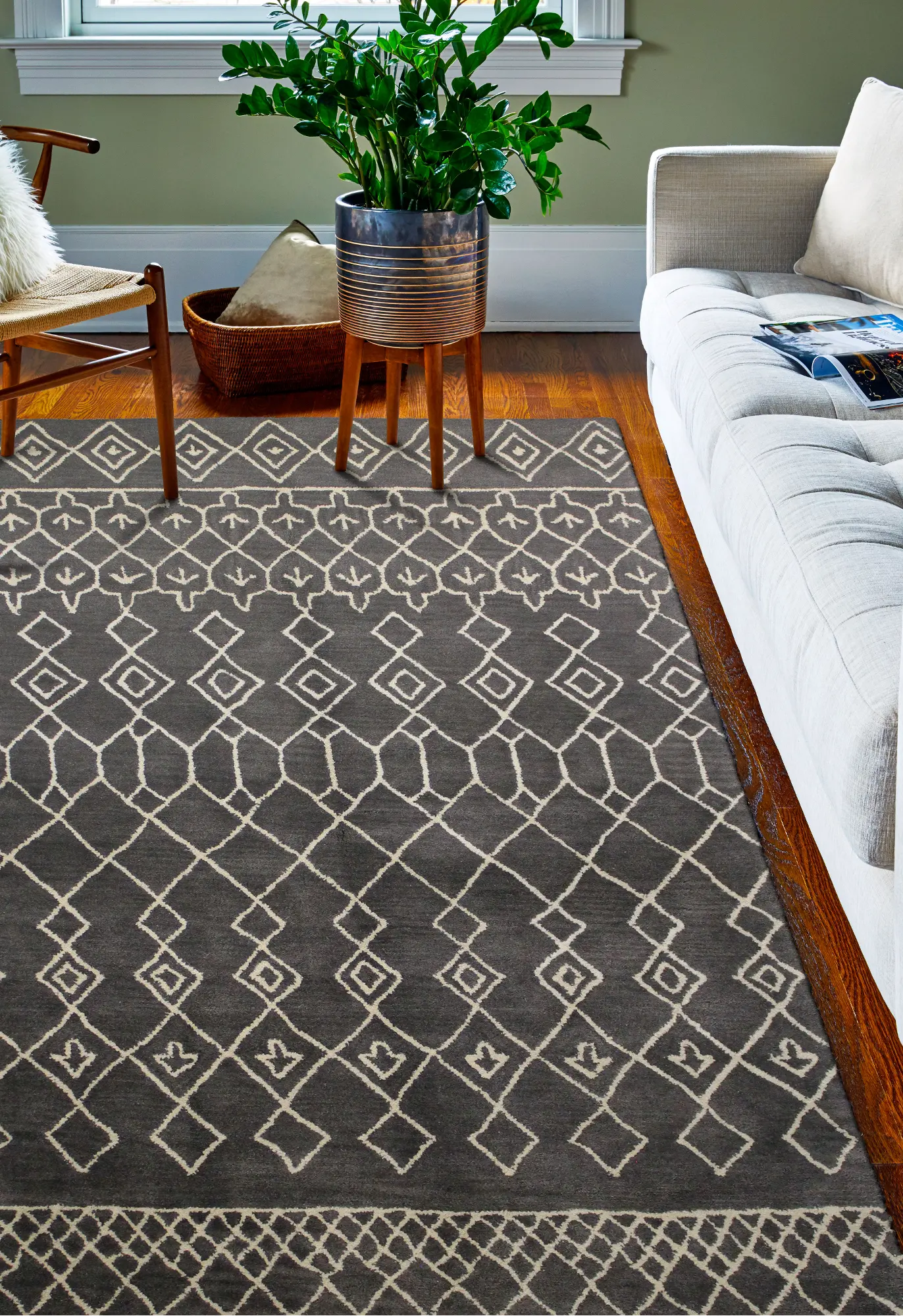 9 x 12 X-Large Charcoal Gray Area Rug - Chelsea-3