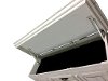Rustic White Dresser with Lift-Top Gun Storage - Mansion-3
