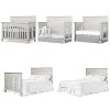 831-AM Antique Grey Mist 5 in-1 Convertible Crib - Santa Fe -4