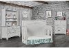 831-AM Antique Grey Mist 5 in-1 Convertible Crib - Santa Fe