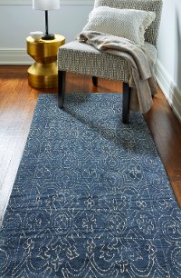 Azure Blue 8 Foot Runner Rug - Venezia-1