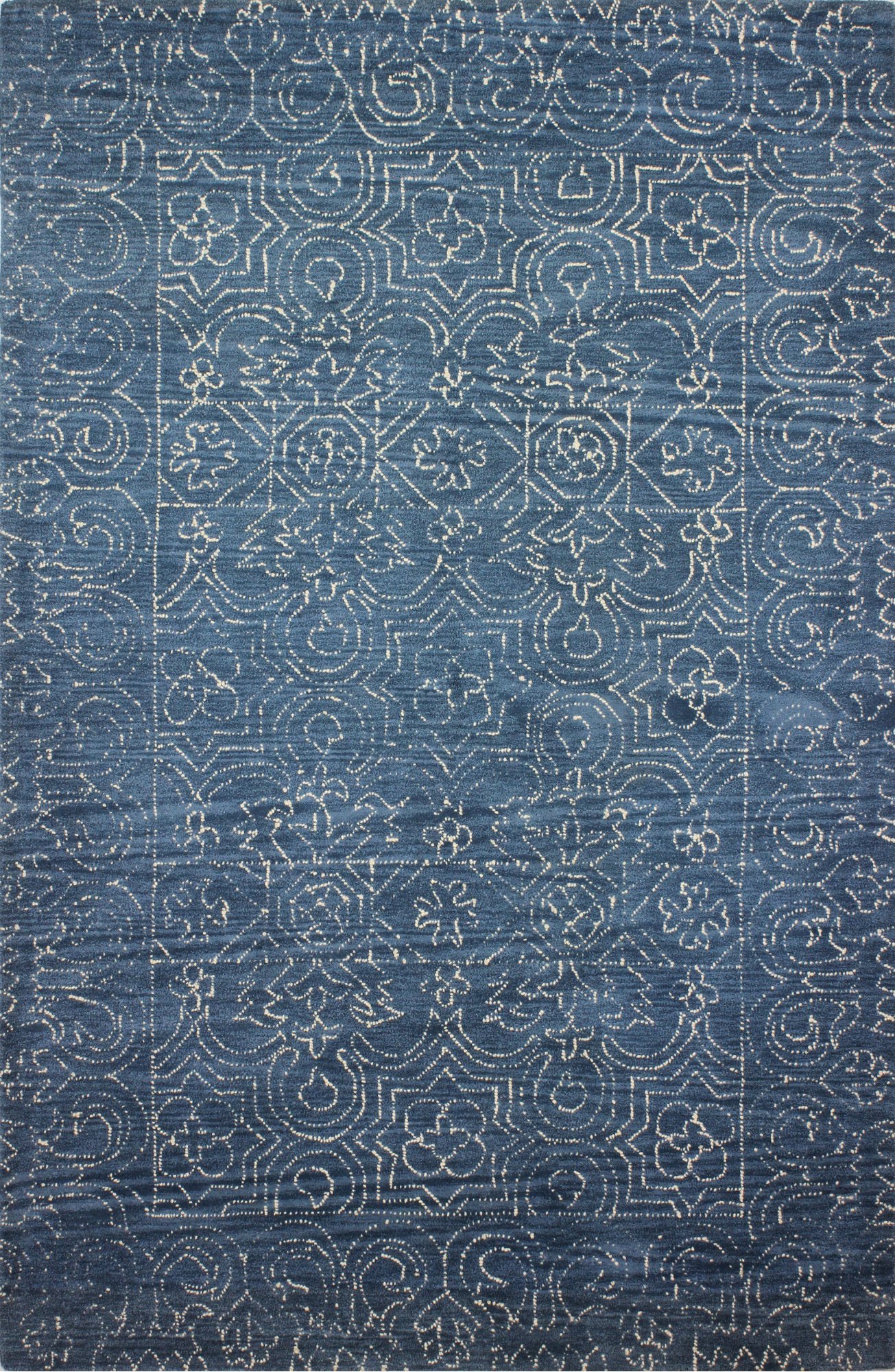 9 x 12 X-Large Azure Blue Rug - Venezia-1