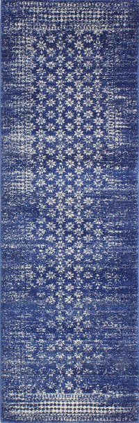 Dark Blue 8 Foot Runner Rug - Everek-2
