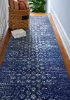 Dark Blue 8' Runner Rug - Everek