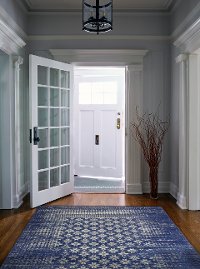9 x 12 X-Large Dark Blue Rug - Everek-2
