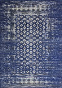 9 x 12 X-Large Dark Blue Rug - Everek-3