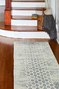 Everek Ivory Area 8 Foot Runner Rug