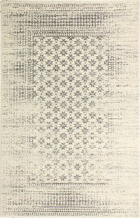 Everek 4 x 6 Gray and Ivory Area Rug-1