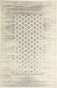 Everek 4 x 6 Gray and Ivory Area Rug
