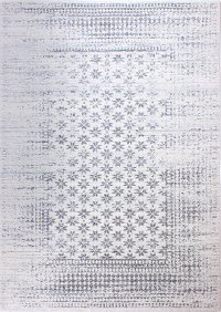8 x 10 Large Gray and Ivory Area Rug - Everek-3