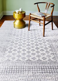 9 x 12 X-Large Gray and Ivory Area Rug - Everek-2