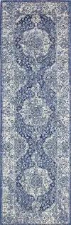 E110-DKBL-2.6X8-5363 Everek Dark Blue 8 Foot Runner Rug