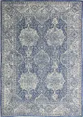 E110-DKBL-5X7.6-5363 Everek 5 x 8 Dark Blue Rug