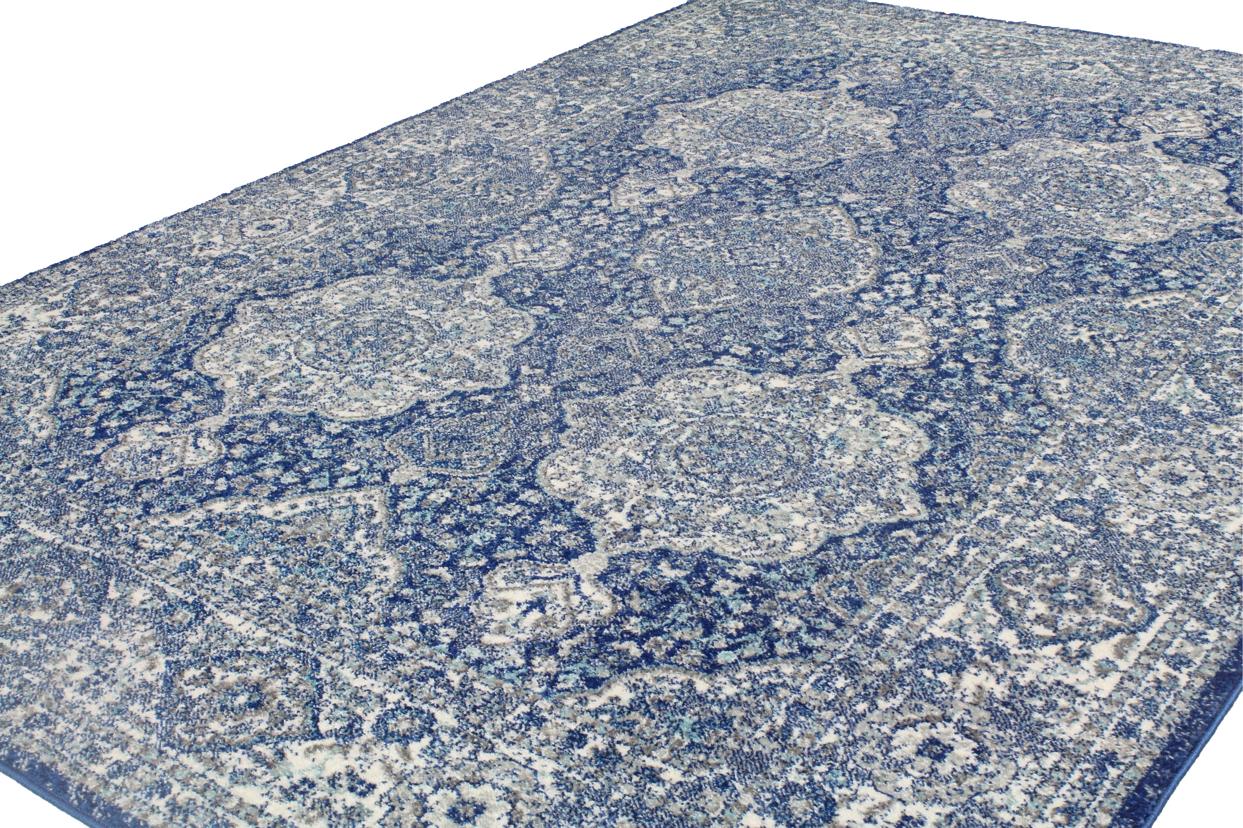 Everek 5 x 8 Dark Blue Rug-2