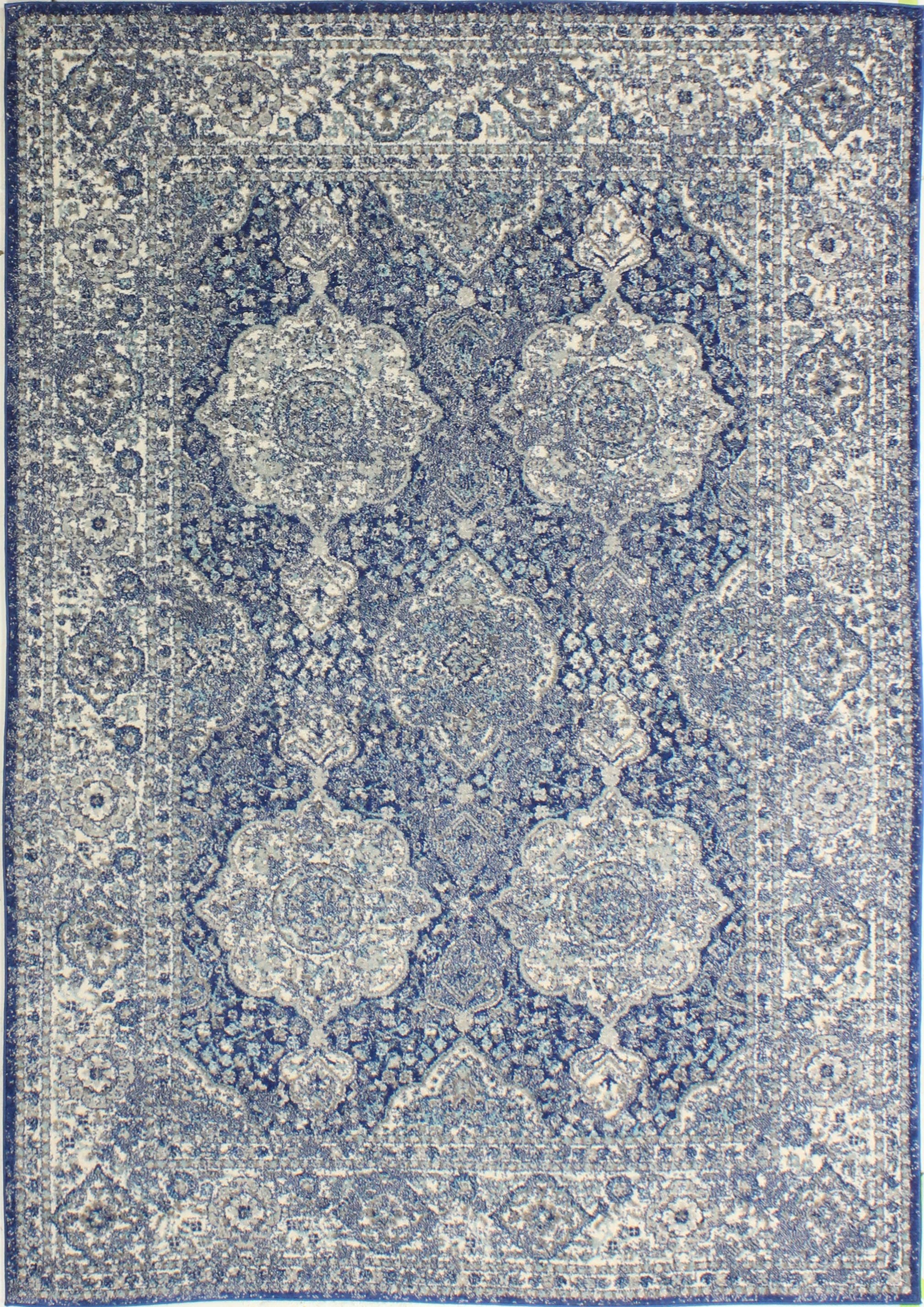 Everek 9 x 12 Dark Blue Rug-1