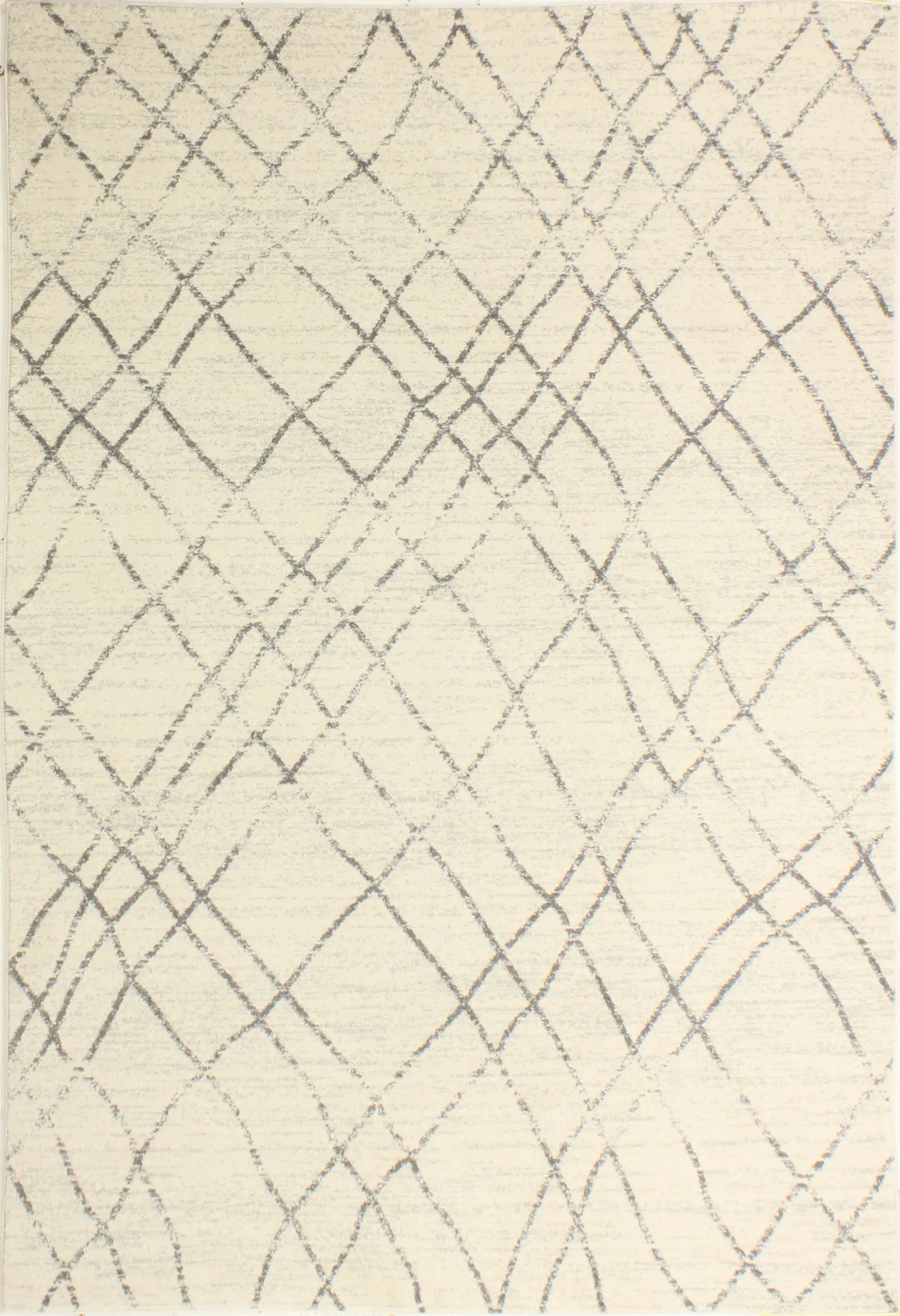 4 x 6 Small Ivory and Gray Area Rug - Everek-3