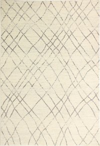 5 x 8 Medium Ivory and Gray Area Rug - Everek-3