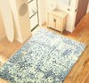 8 x 10 Large Ivory and Blue Rug - Everek-2