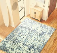 E110-IVBL-9X12-MO748 9 x 12 X-Large Ivory and Blue Rug - Everek-2