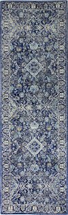 3 x 8 Runner Dark Navy Blue Rug - Everek