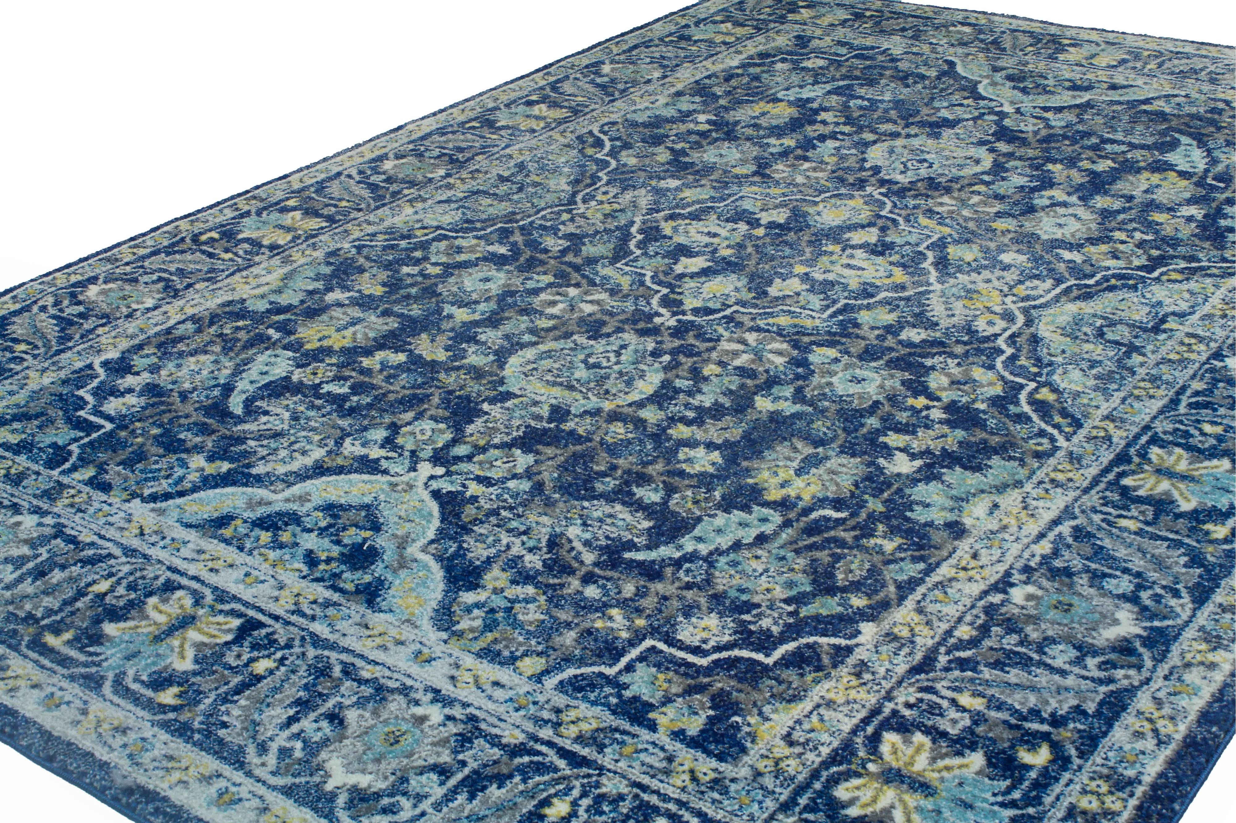 Everek 5 x 8 Dark Navy Blue Rug-2