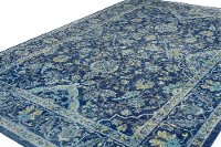 8 x 10 Large Dark Navy Blue Rug - Everek-2