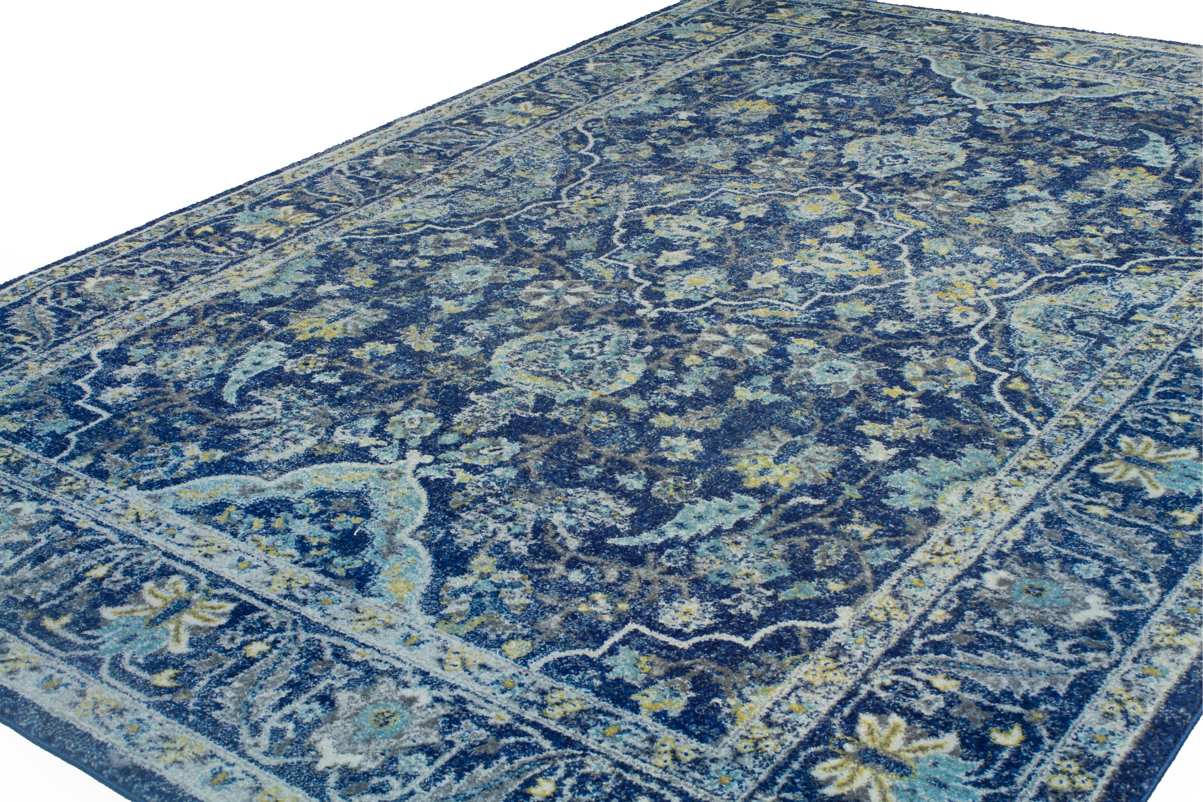 Everek 8' x 10' Dark Navy Blue Rug-2