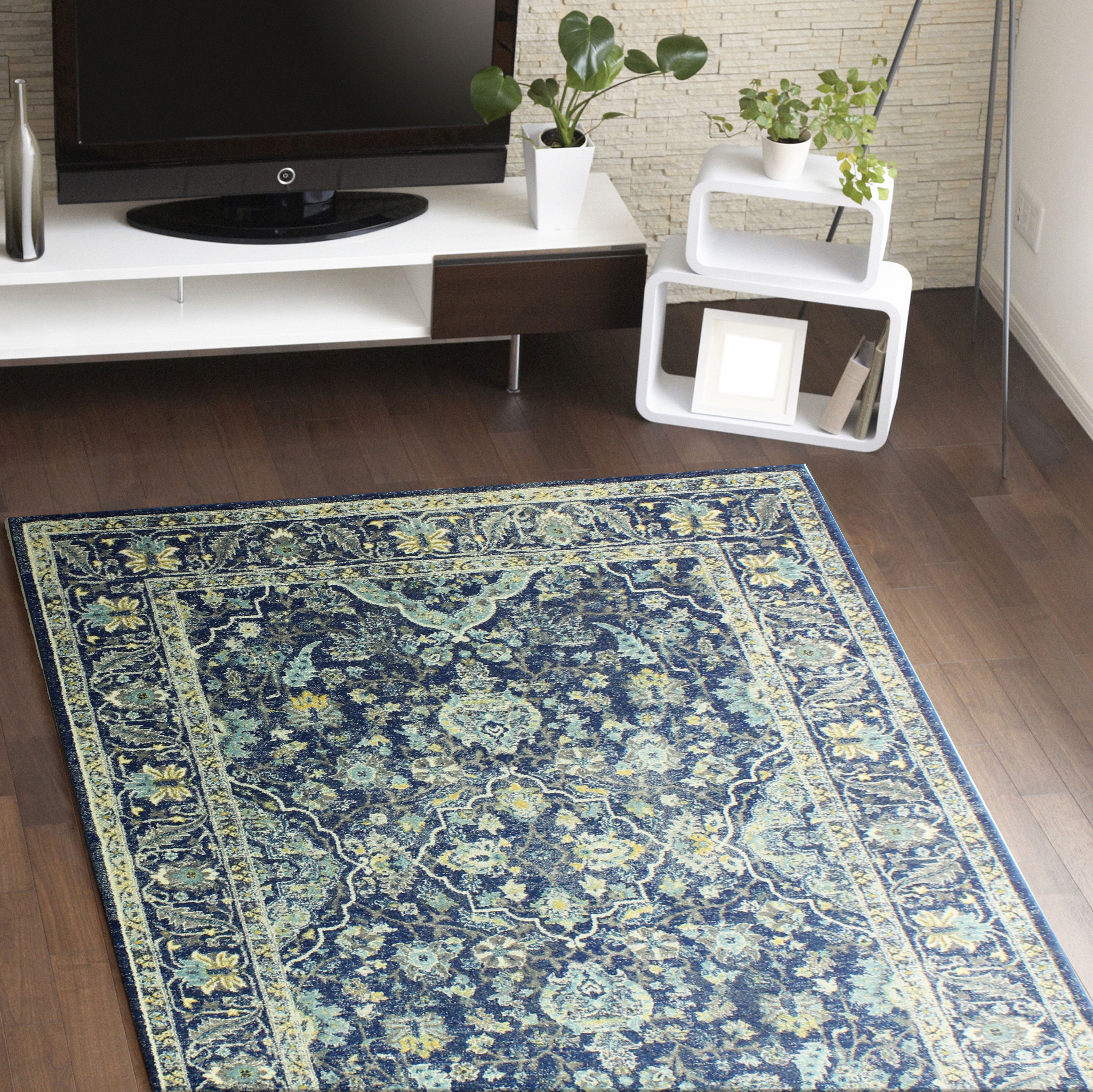 Everek 8' x 10' Dark Navy Blue Rug-3