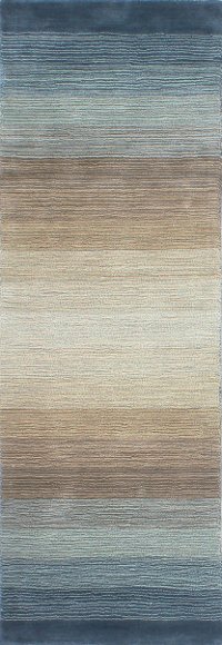 Light Blue 8 Foot Runner Rug - Contempo