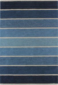 S176-BL-5X8-ALM64 5 x 8 Medium Blue Rug - Contempo