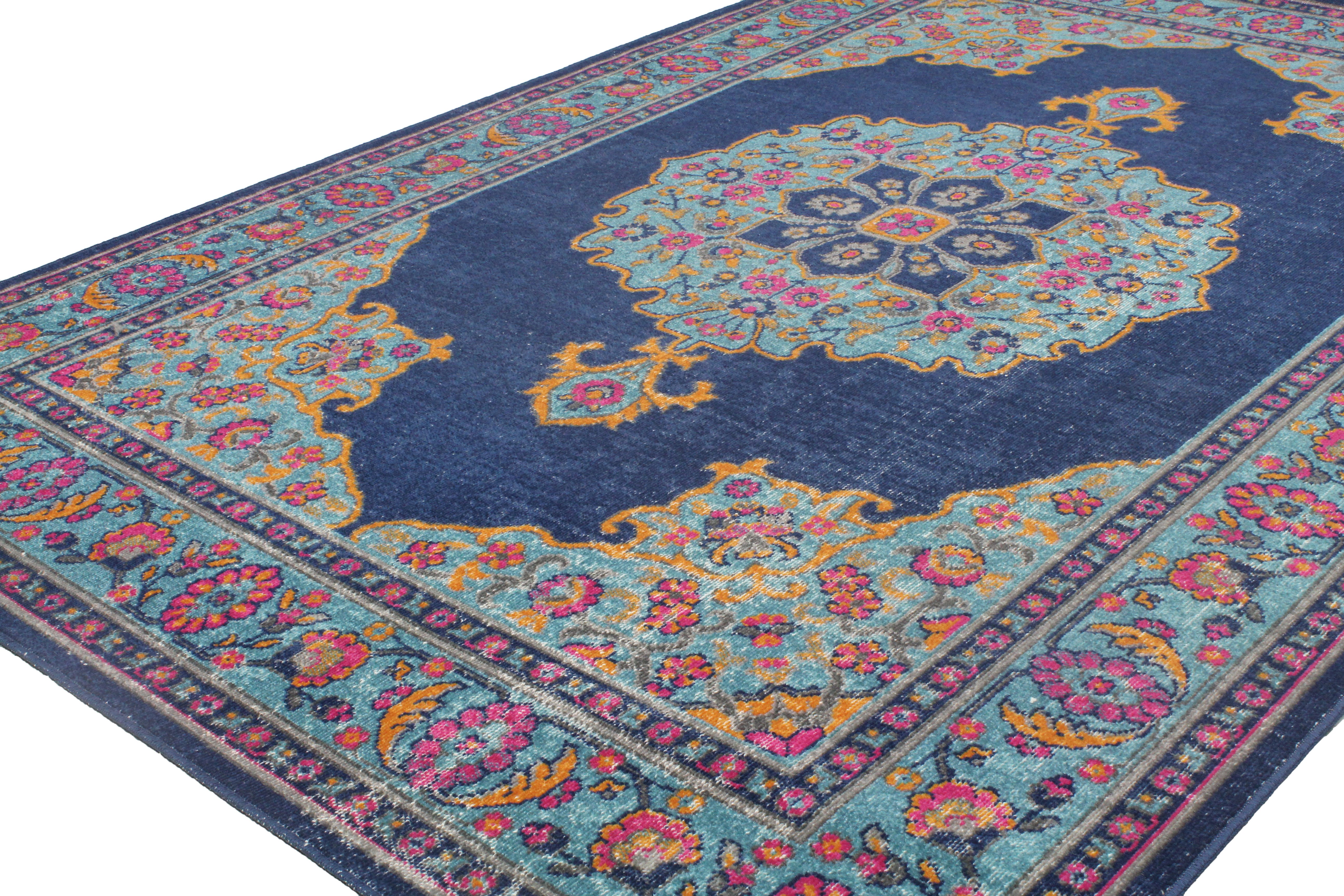 Heritage 9 x 12 Dark Blue Area Rug-1