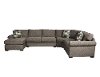 Casual Classic Brown 4 Piece Sectional - Orion-2