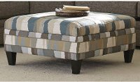 Casual Classic Geometric Storage Cocktail Ottoman - Orion
