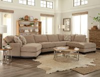 KIT Beige 3 Piece Sectional Sofa with RAF Chaise - Pisces-2