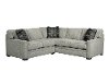 Casual Contemporary Gray 2 Piece Sectional Sofa - Juno-2