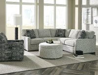 Contemporary Gray 2 Piece Sectional Sofa with LAF Loveseat - Juno