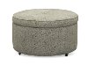 Casual Contemporary Gray Storage Ottoman - Juno