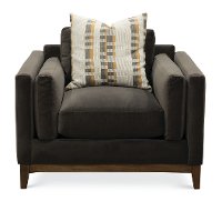 Modern Mink Brown Velvet Chair - Kelsey -2