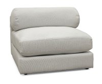 Modern Arctic White Armless Chair - Xander