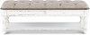 Antique White Traditional Upholstered Bed Bench - Magnolia Manor