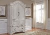 Antique White Traditional Armoire - Magnolia Manor