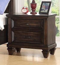 Classic Traditional Brown Youth Nightstand - Sevilla