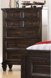 Classic Traditional Brown Youth Chest of Drawers - Sevilla