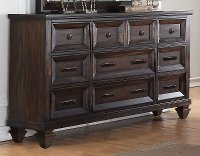 Classic Traditional Brown 4 Piece Twin Bedroom Set - Sevilla-3