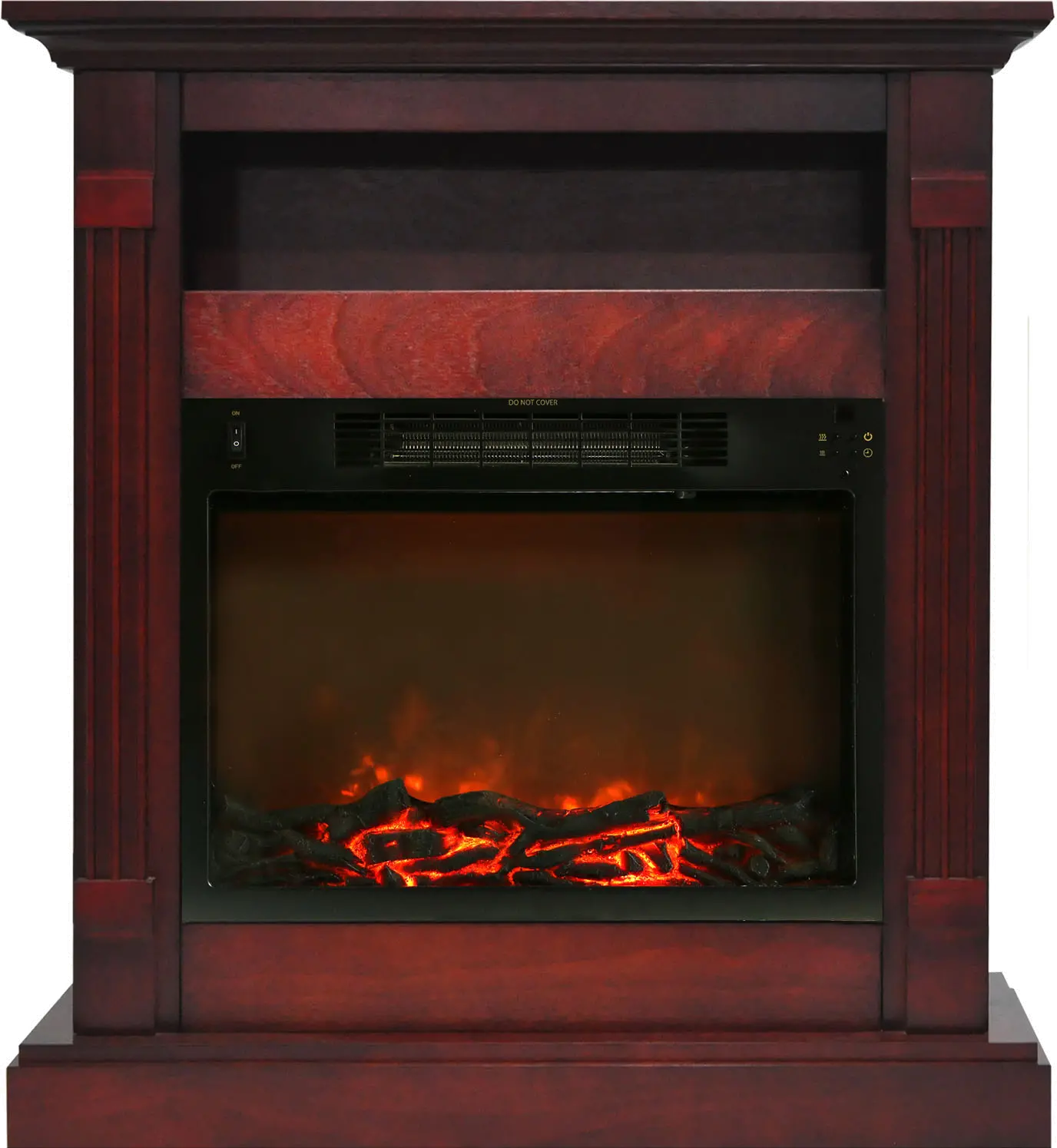 CAM3437-1CHR Cherry Electrical Mantel Fireplace (34 Inch) - Sienna-1