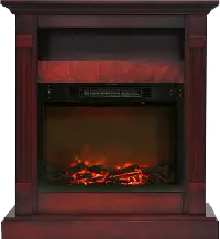 CAM3437-1CHR Cherry Electrical Mantel Fireplace (34 Inch) - Sienna