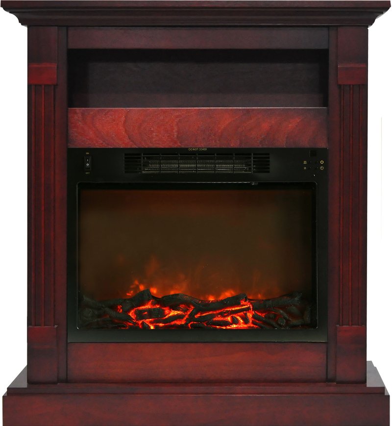 Cherry Electrical Mantel Fireplace 34 Inch Sienna Rc Willey Cherry Electrical Mantel Fireplace 34 Inch Sienna Rc Willey Furniture